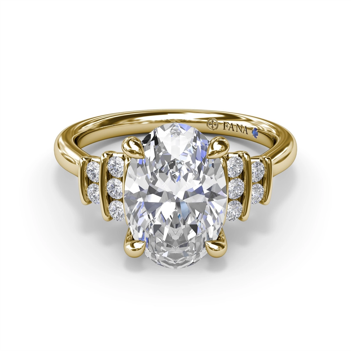 Fana Engagement Rings in Yellow Gold containing Diamond S4234-2_5CT-OV-14KY
