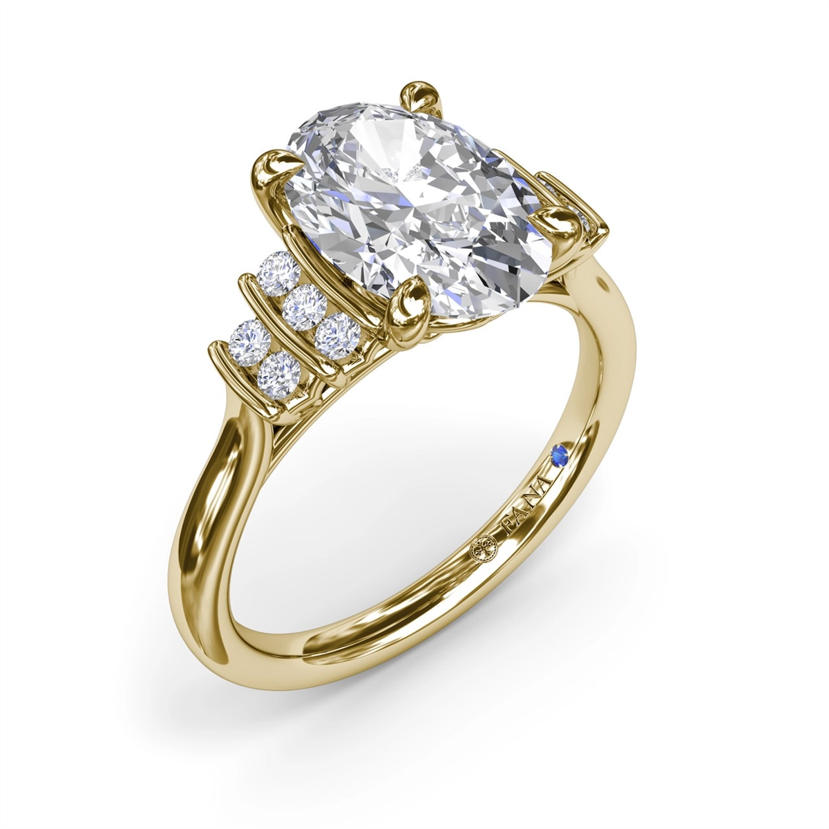Fana Engagement Rings in Yellow Gold containing Diamond S4234-2_5CT-OV-14KY