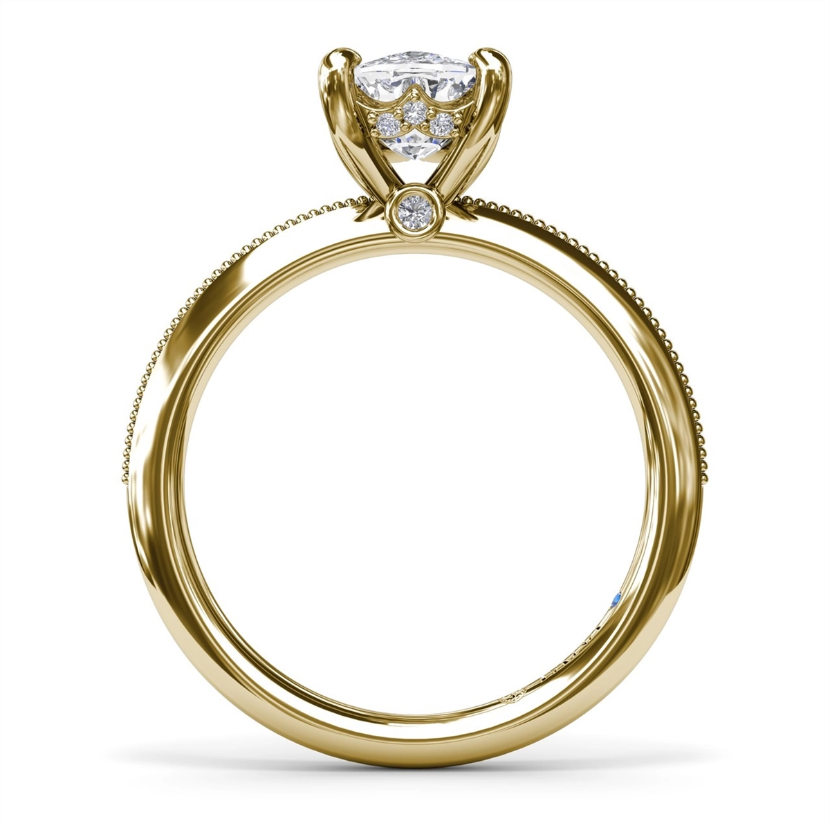 Fana Engagement Rings in Yellow Gold containing Diamond S4269-2_0CT-RAD-14KY