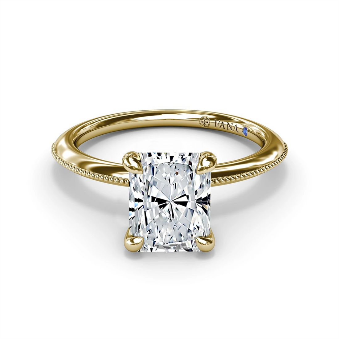 Fana Engagement Rings in Yellow Gold containing Diamond S4269-2_0CT-RAD-14KY