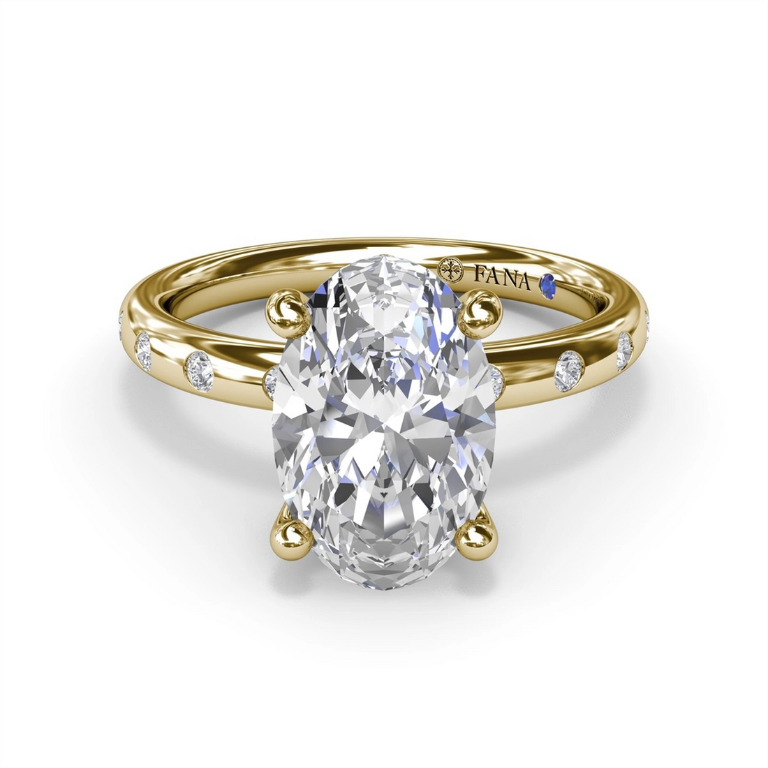 Fana Engagement Rings in Yellow Gold containing Diamond S4360-2_5CT-OV-14KY