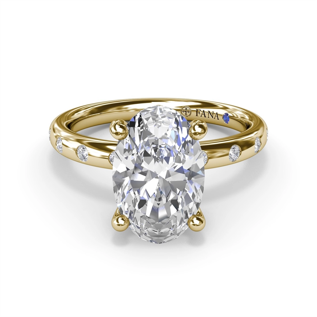 Fana Engagement Rings in Yellow Gold containing Diamond S4360-2_5CT-OV-14KY