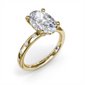 Fana Engagement Rings in Yellow Gold containing Diamond S4360-2_5CT-OV-14KY