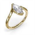 Fana Engagement Rings in Yellow Gold S4369-2_5CT-MQ-14KY