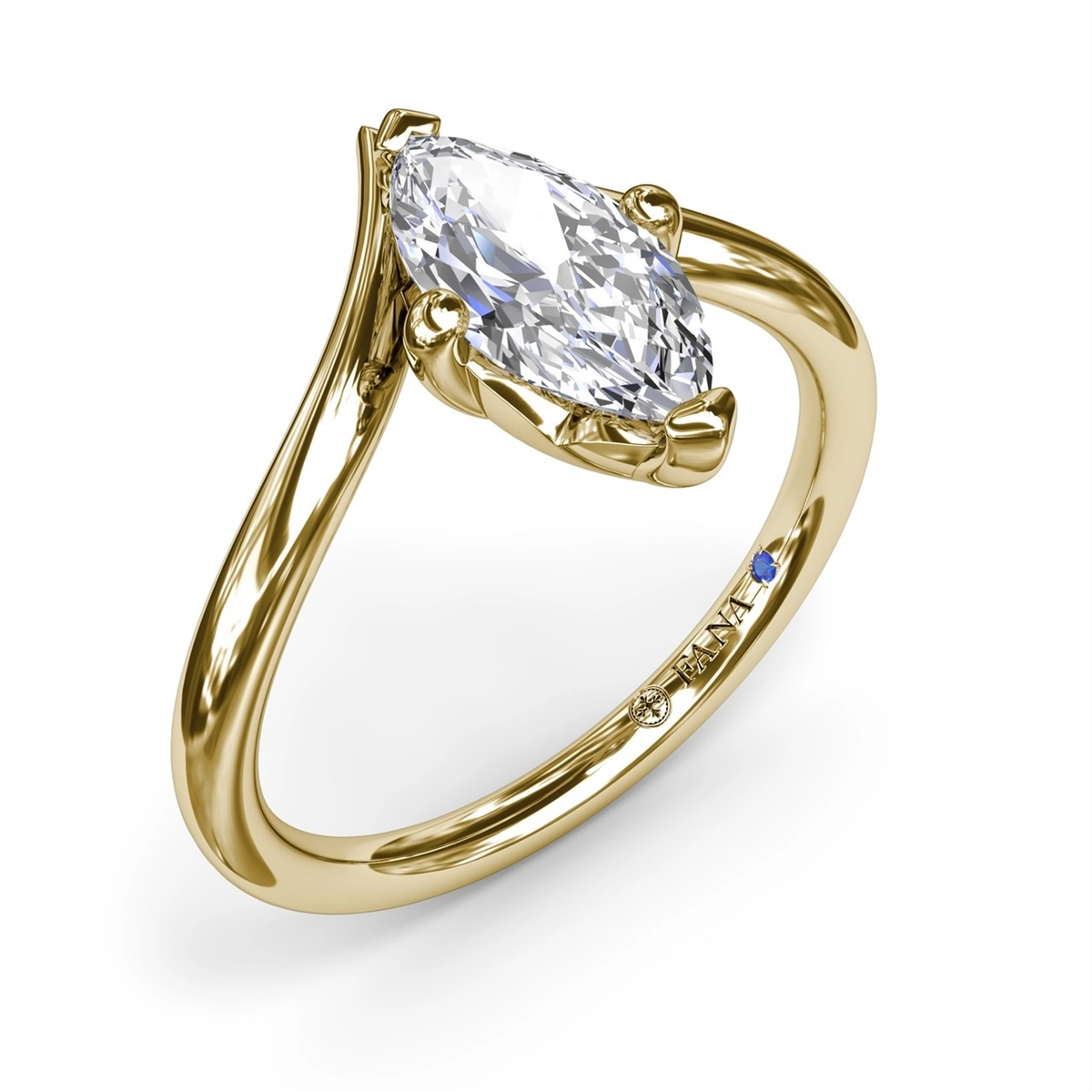 Fana Engagement Rings in Yellow Gold S4369-2_5CT-MQ-14KY