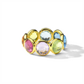 Ippolita Rings in Yellow Gold containing Amethyst, Blue topaz , London blue topaz, Citrine, Quartz, Pink tourmaline, Peridot, Other, Multi-gemstone GR1095-PRECRAIN-7