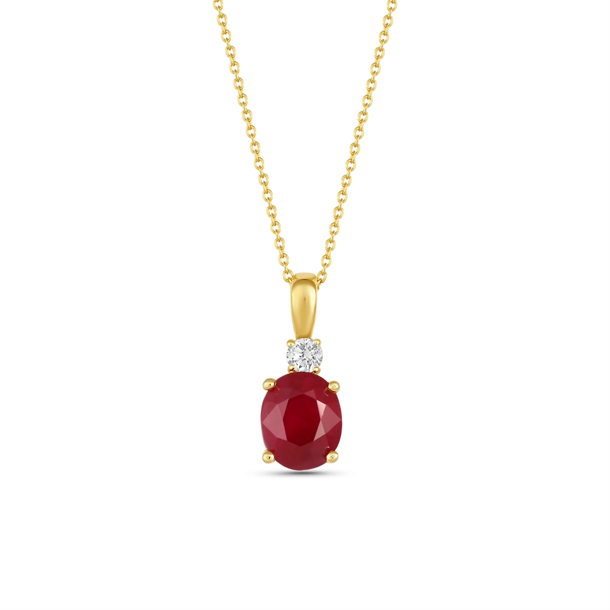Pendants Pendants in Yellow Gold containing Multi-gemstone, Diamond, Ruby 460503