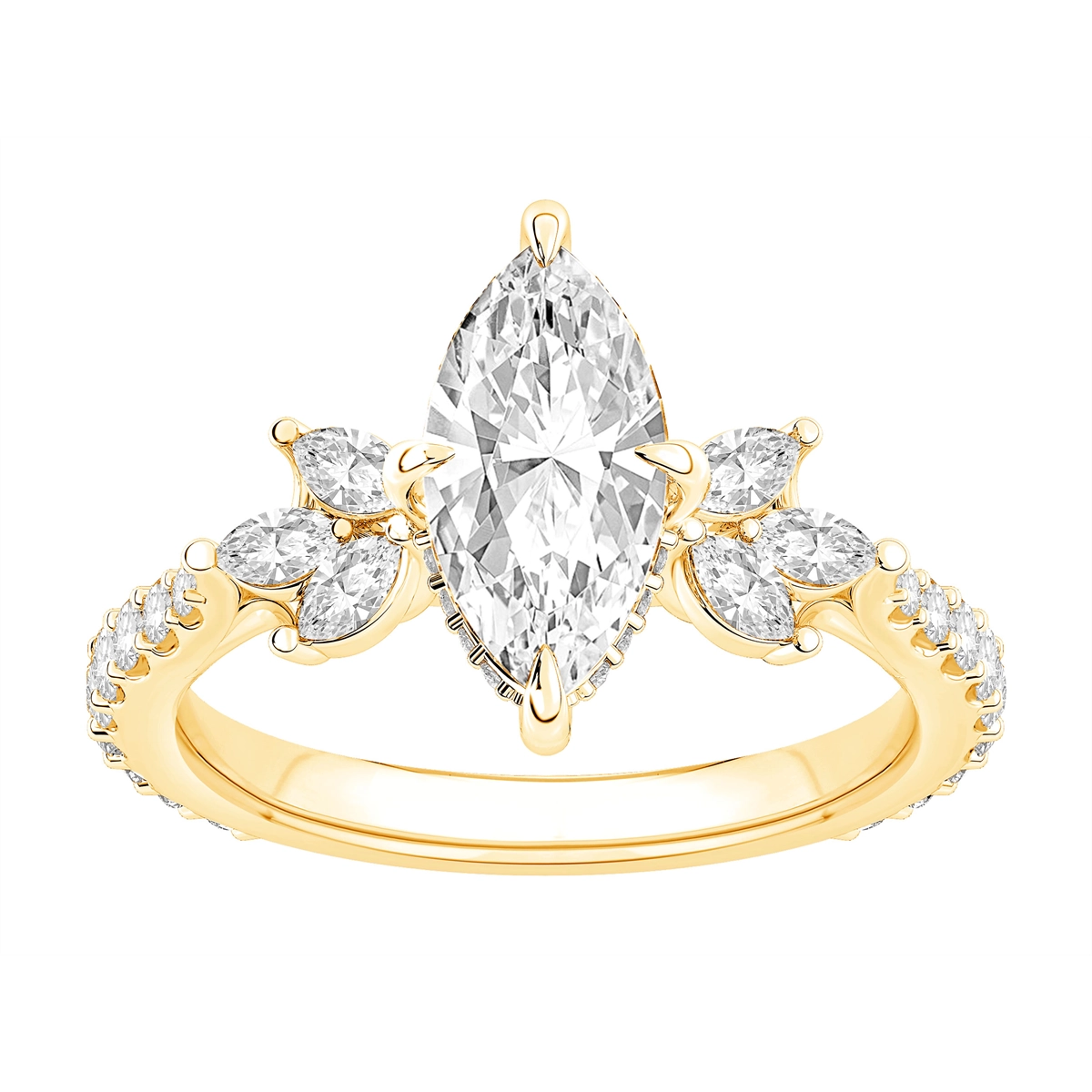 Engagement Collections Engagement Rings in Yellow Gold containing Diamond 460573