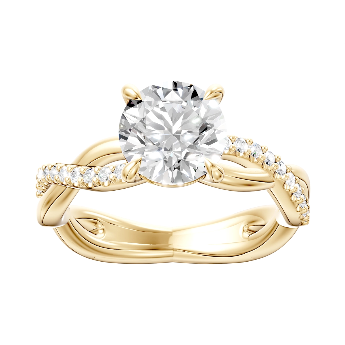 Engagement Collections Engagement Rings in Yellow Gold containing Diamond 460579