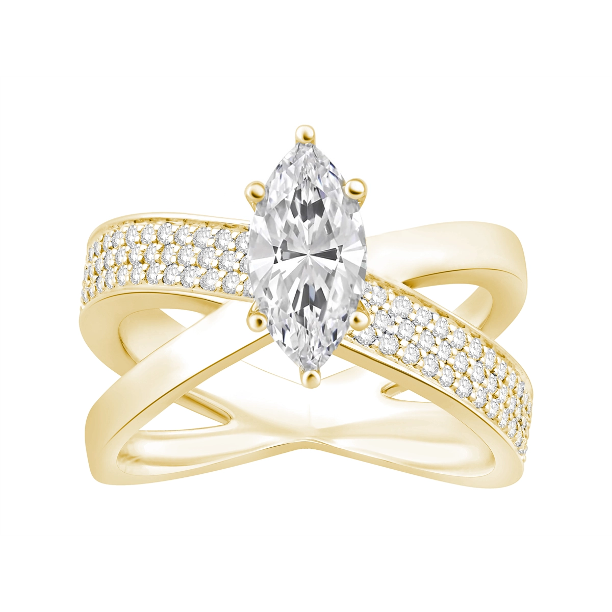 Engagement Collections Engagement Rings in Yellow Gold containing Diamond 460584