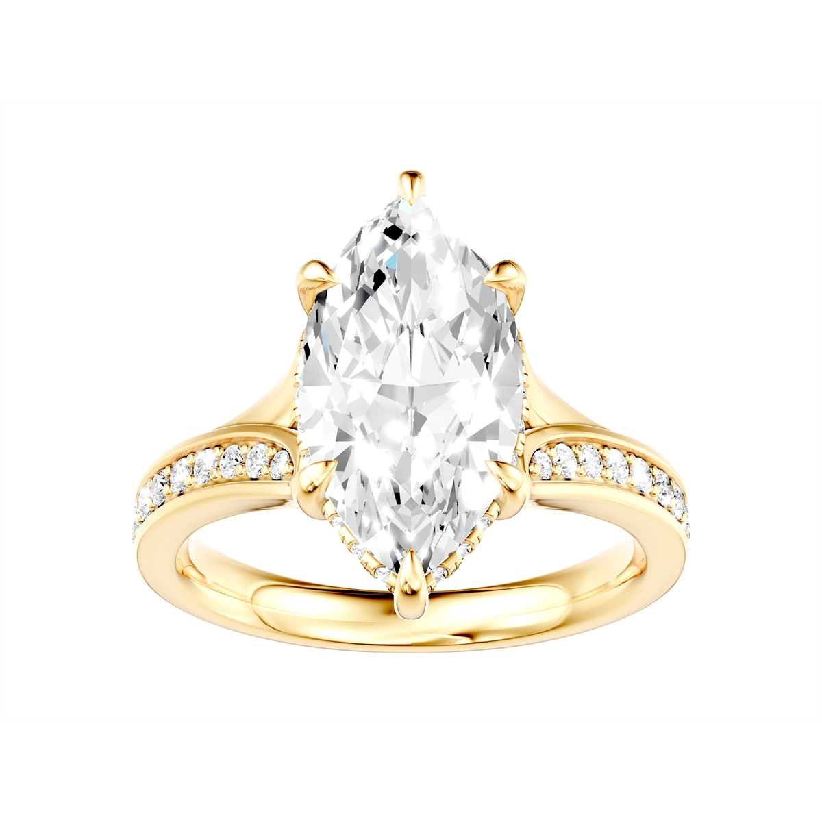 Engagement Collections Engagement Rings in Yellow Gold containing Diamond 460591