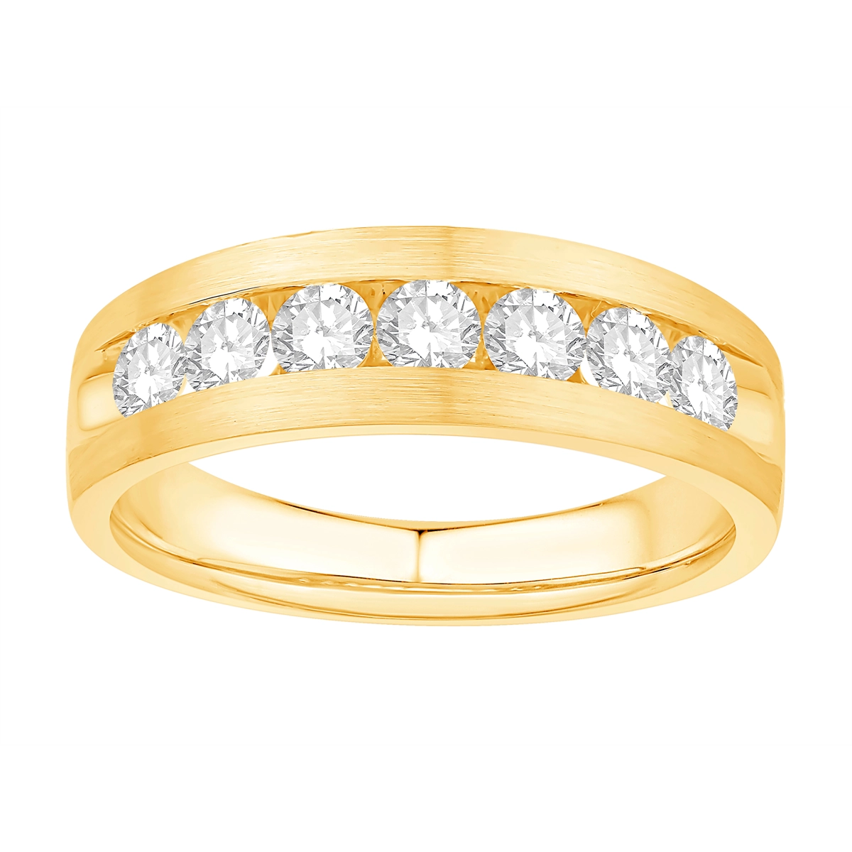 Mens Bands Wedding Rings in Yellow Gold containing Diamond 460610