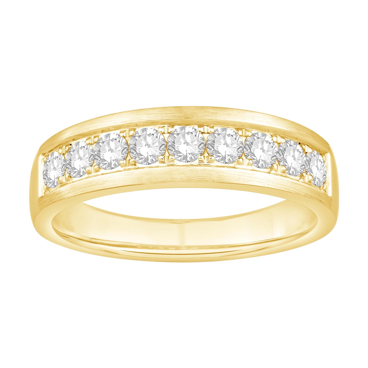Mens Bands Wedding Rings in Yellow Gold containing Diamond 460613