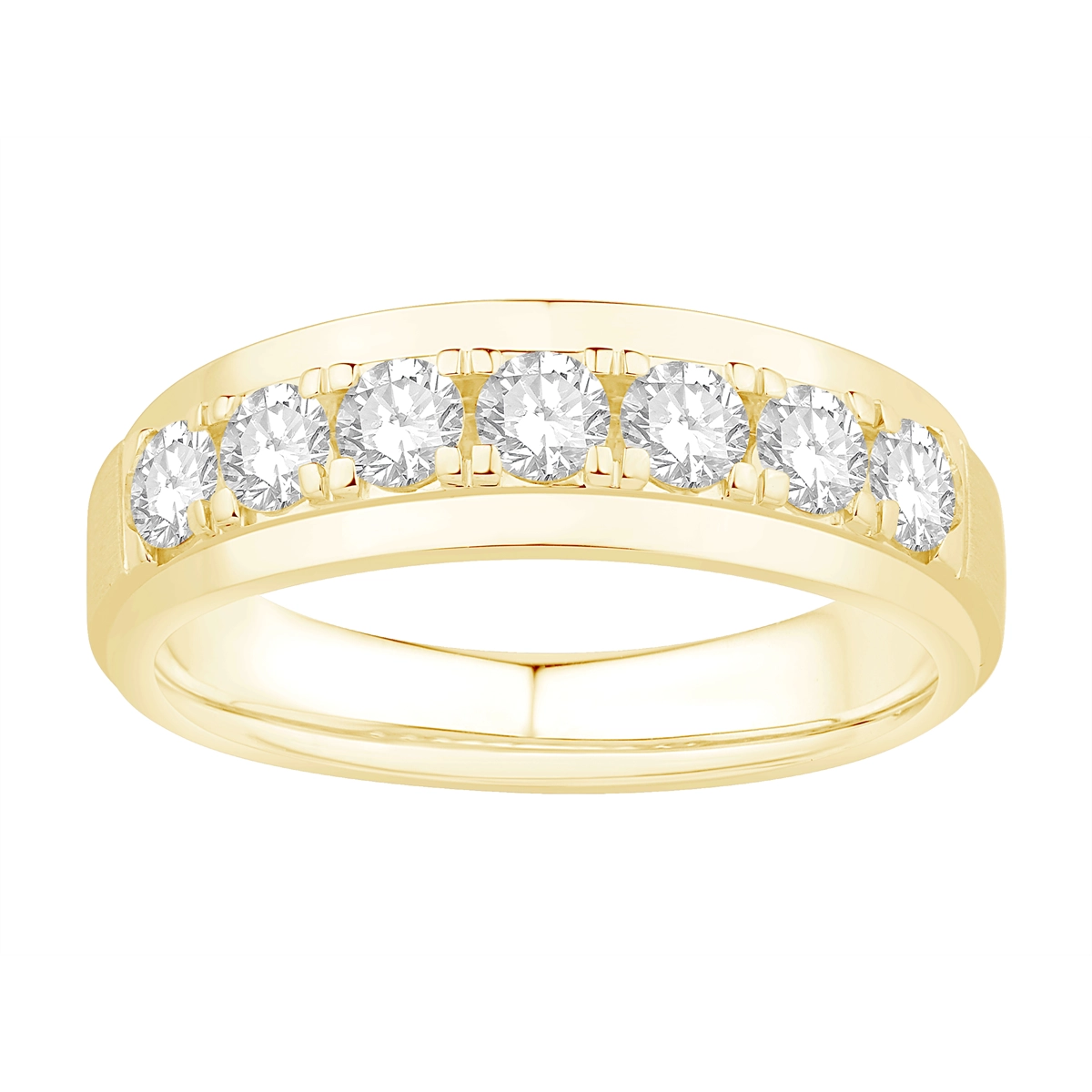 Mens Bands Wedding Rings in Yellow Gold containing Diamond 460614