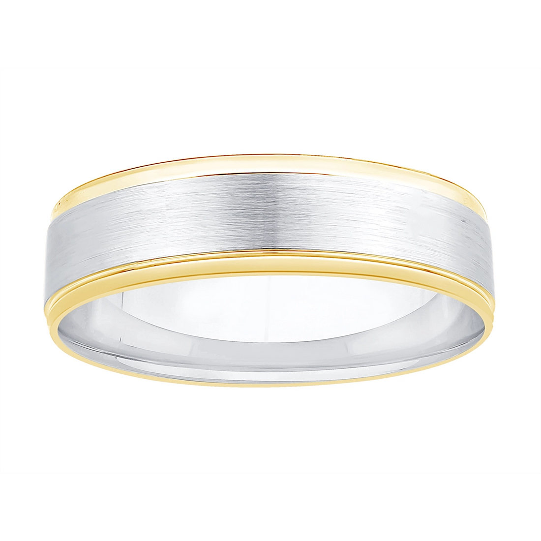 Mens Bands Wedding Rings in Mixed Metals 460618