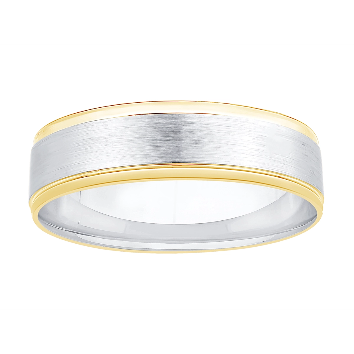 Mens Bands Wedding Rings in Mixed Metals 460618