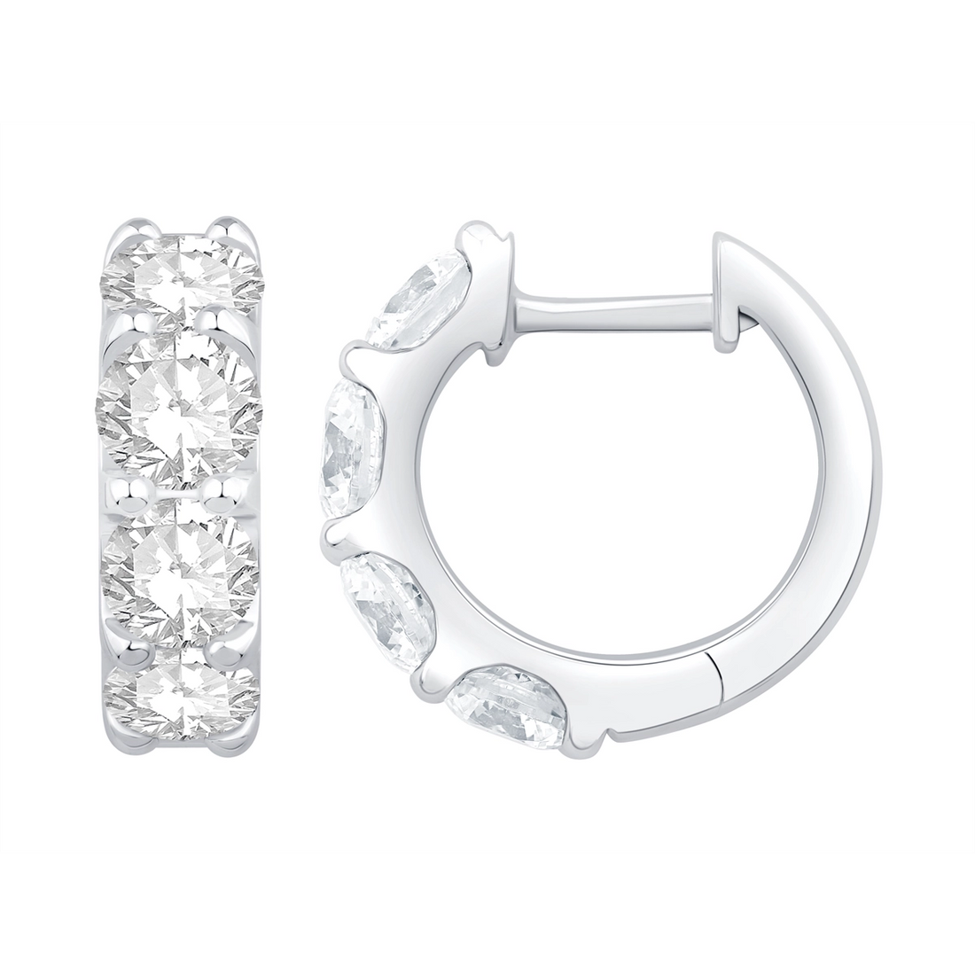 Earrings Earrings in White Gold containing Diamond 460621