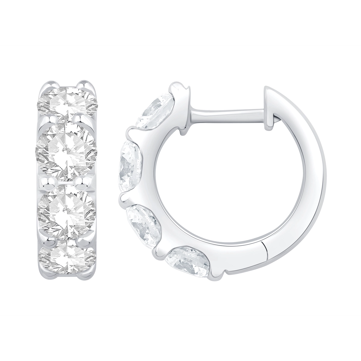 Earrings Earrings in White Gold containing Diamond 460621