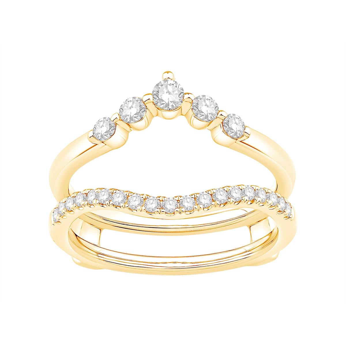 Wedding Bands Wedding Rings in Yellow Gold containing Diamond 460645