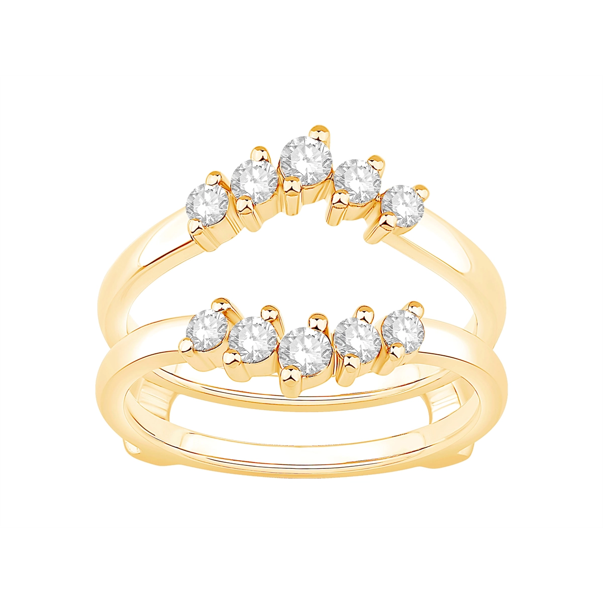 Wedding Bands Wedding Rings in Yellow Gold containing Diamond 460646