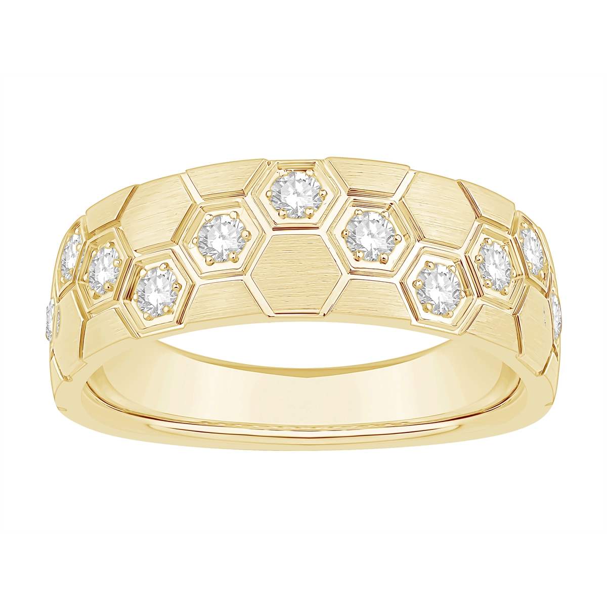 Mens Bands Wedding Rings in Yellow Gold containing Diamond 460658