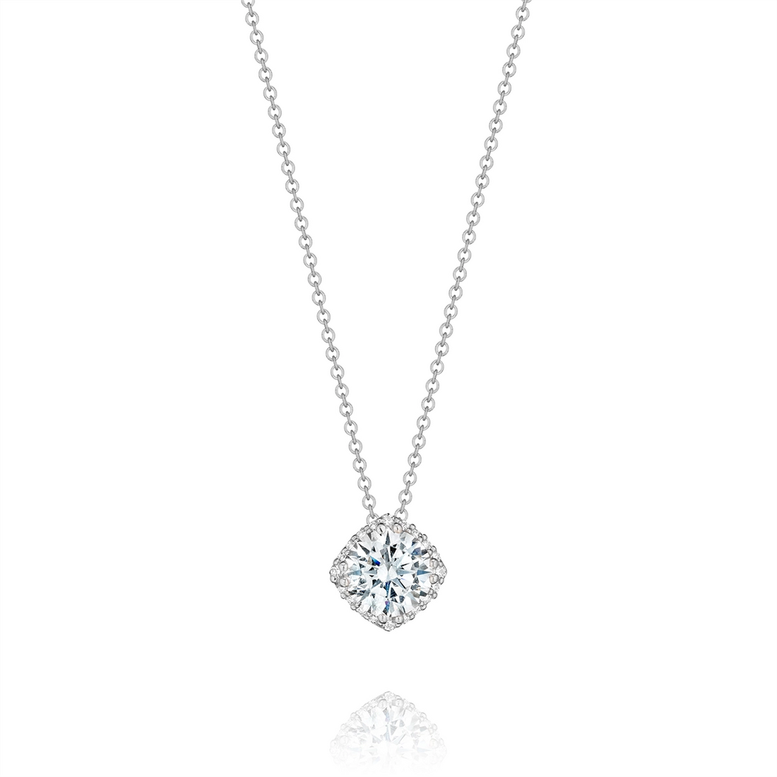 Tacori Necklaces in Platinum/Palladium containing Diamond FP 643 7 PLT