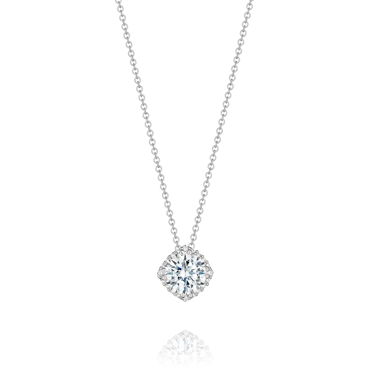 Tacori Necklaces in Platinum/Palladium containing Diamond FP 643 7 PLT