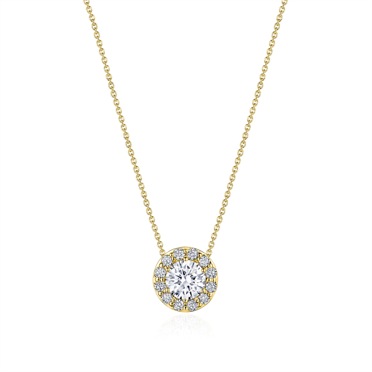 Tacori Necklaces in Yellow Gold containing Diamond FP 809 RD 5.5 Y