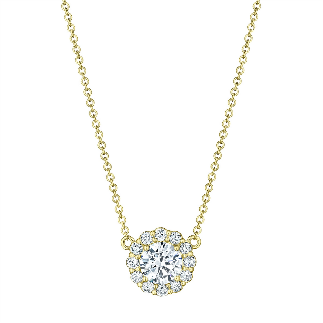 Tacori Necklaces in Yellow Gold containing Diamond FP 803 RD 8.5 Y
