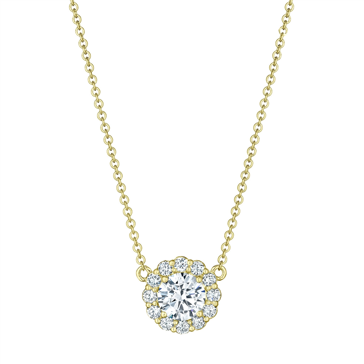 Tacori Necklaces in Yellow Gold containing Diamond FP 803 RD 8.5 Y