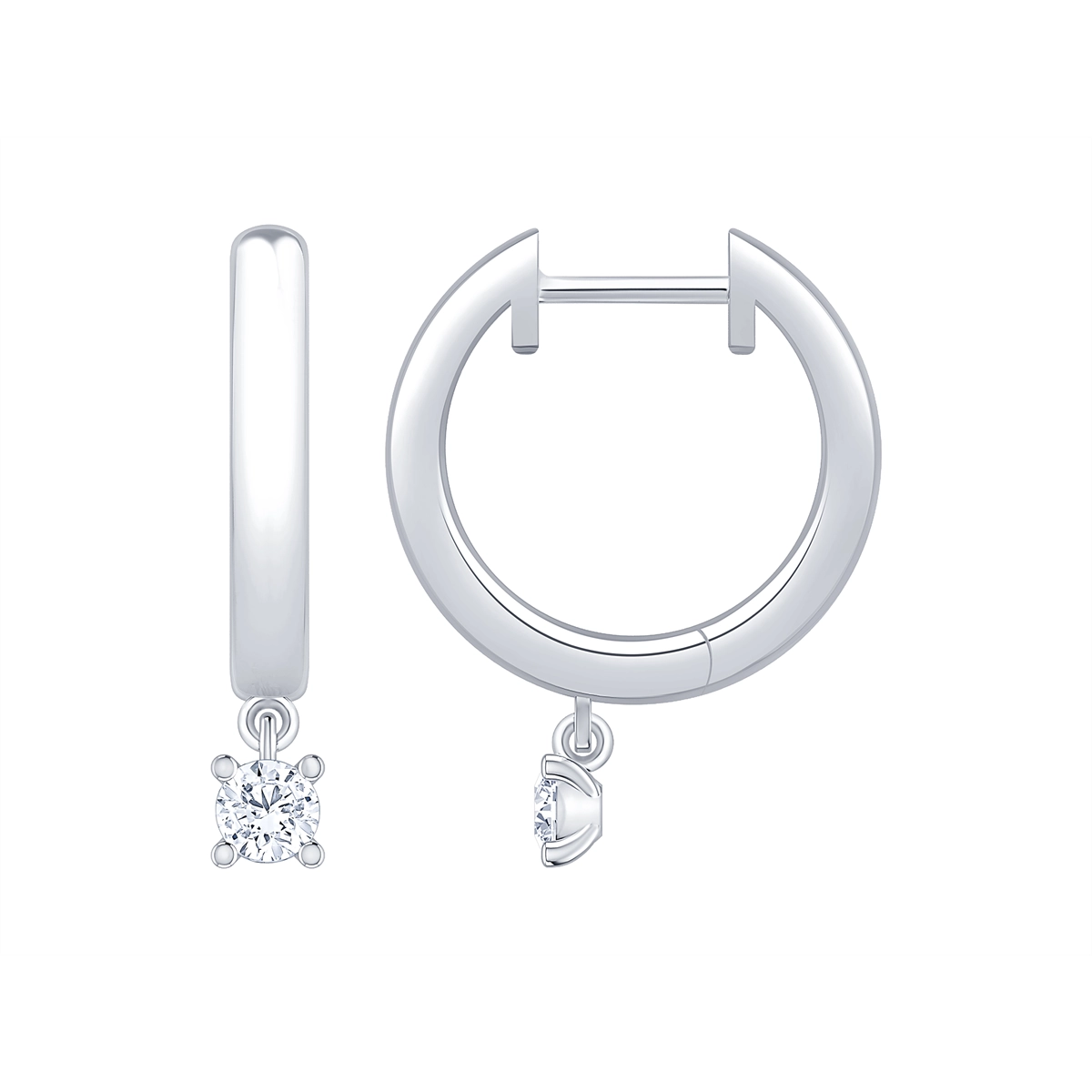 Earrings Earrings in White Gold containing Diamond 460715
