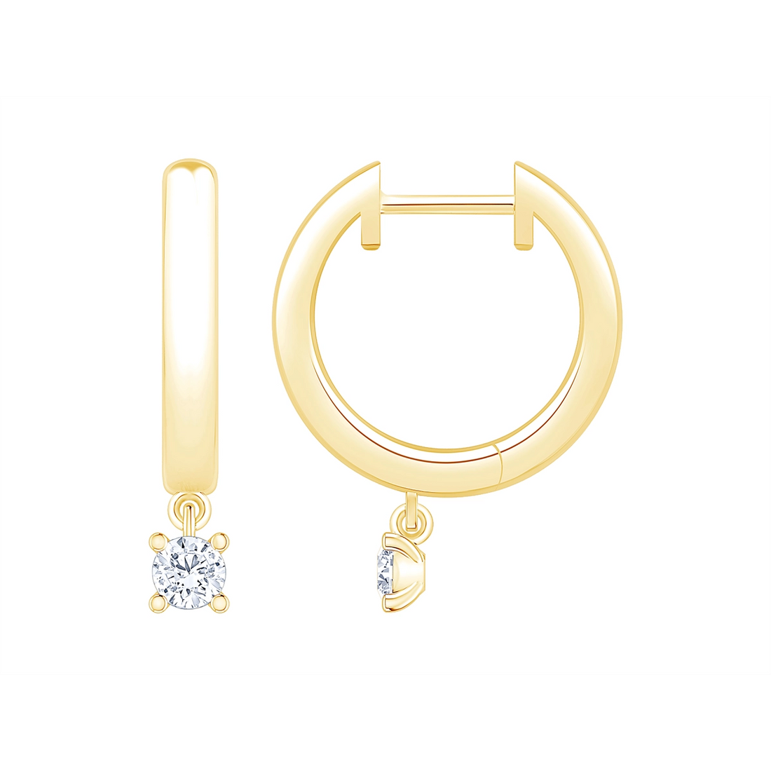 Earrings Earrings in Yellow Gold containing Diamond 460716