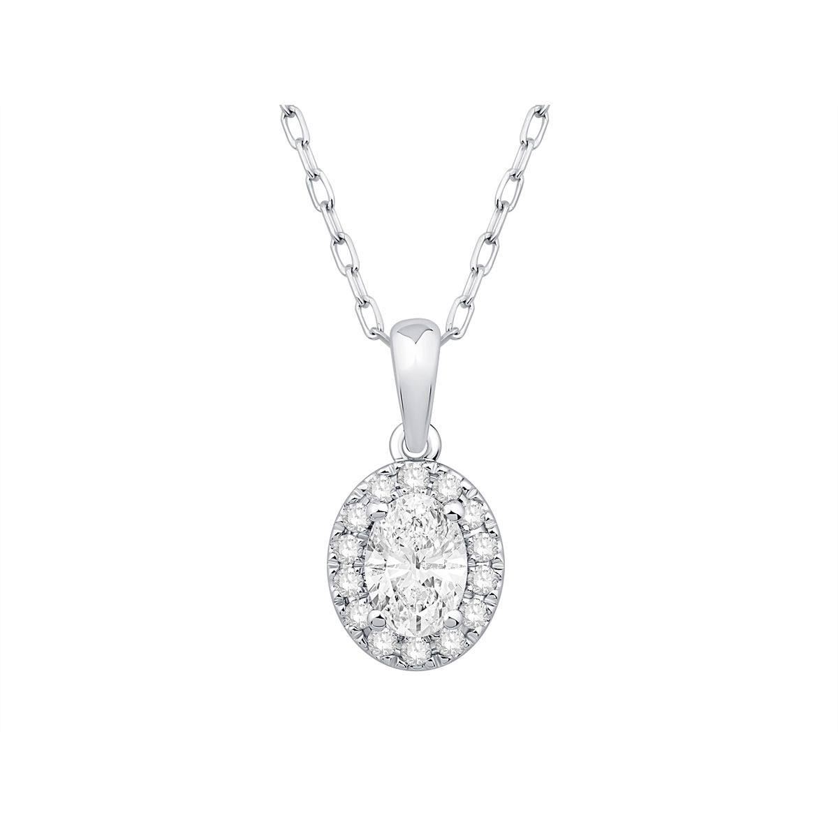 Necklaces Necklaces in White Gold containing Diamond 460731