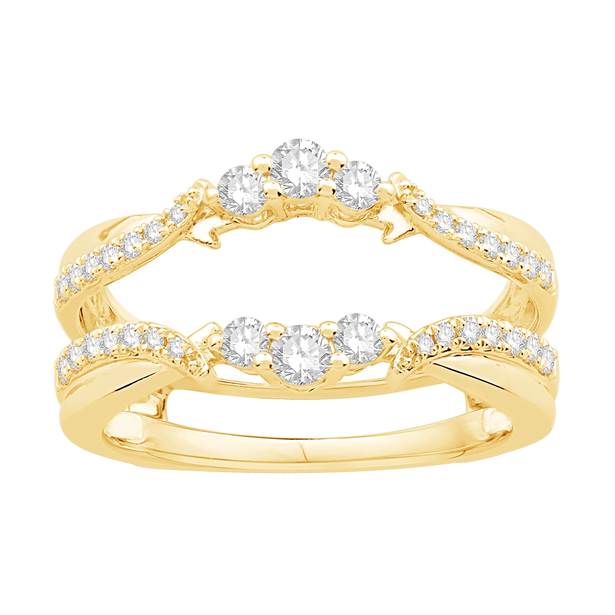 Wedding Bands Wedding Rings in Yellow Gold containing Diamond 460736