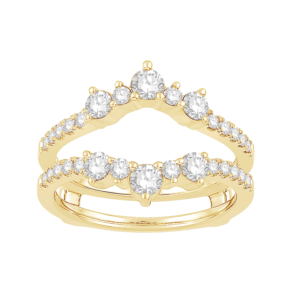 Wedding Bands Wedding Rings in Yellow Gold containing Diamond 460738