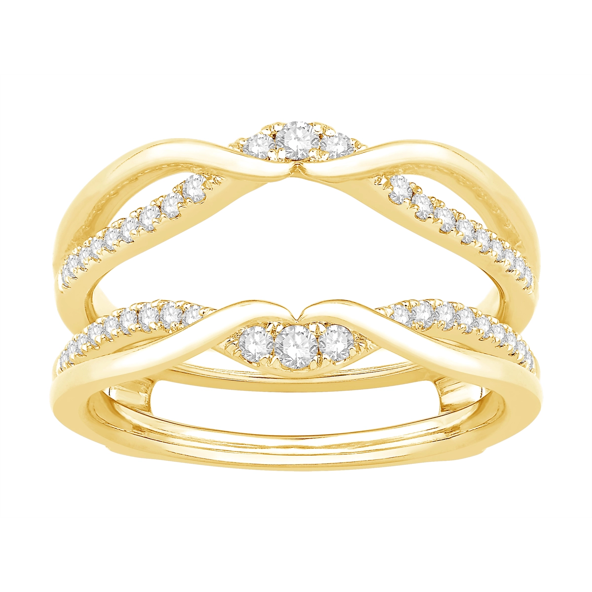 Wedding Bands Wedding Rings in Yellow Gold containing Diamond 460739