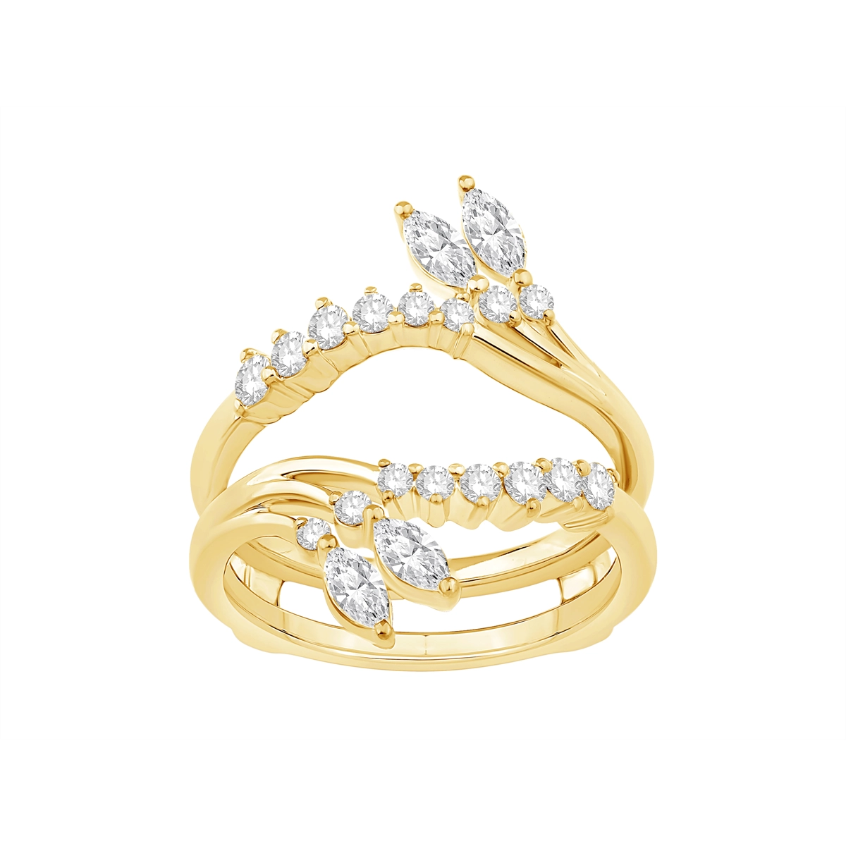 Wedding Bands Wedding Rings in Yellow Gold containing Diamond 460740