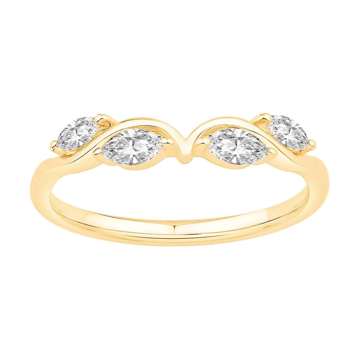 Wedding Bands Wedding Rings in Yellow Gold containing Diamond 460741
