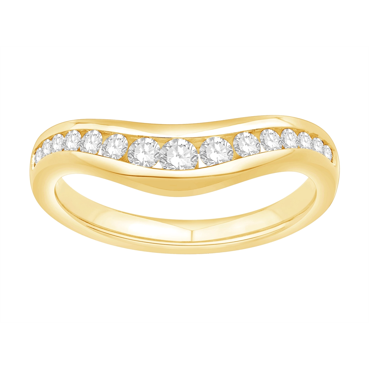 Wedding Bands Wedding Rings in Yellow Gold containing Diamond 460745
