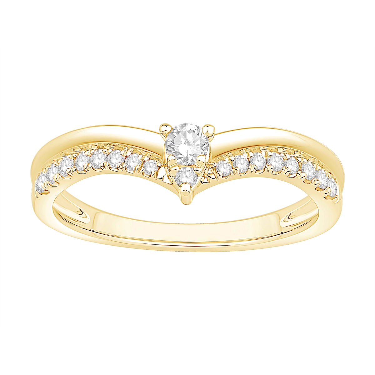 Wedding Bands Wedding Rings in Yellow Gold containing Diamond 460747