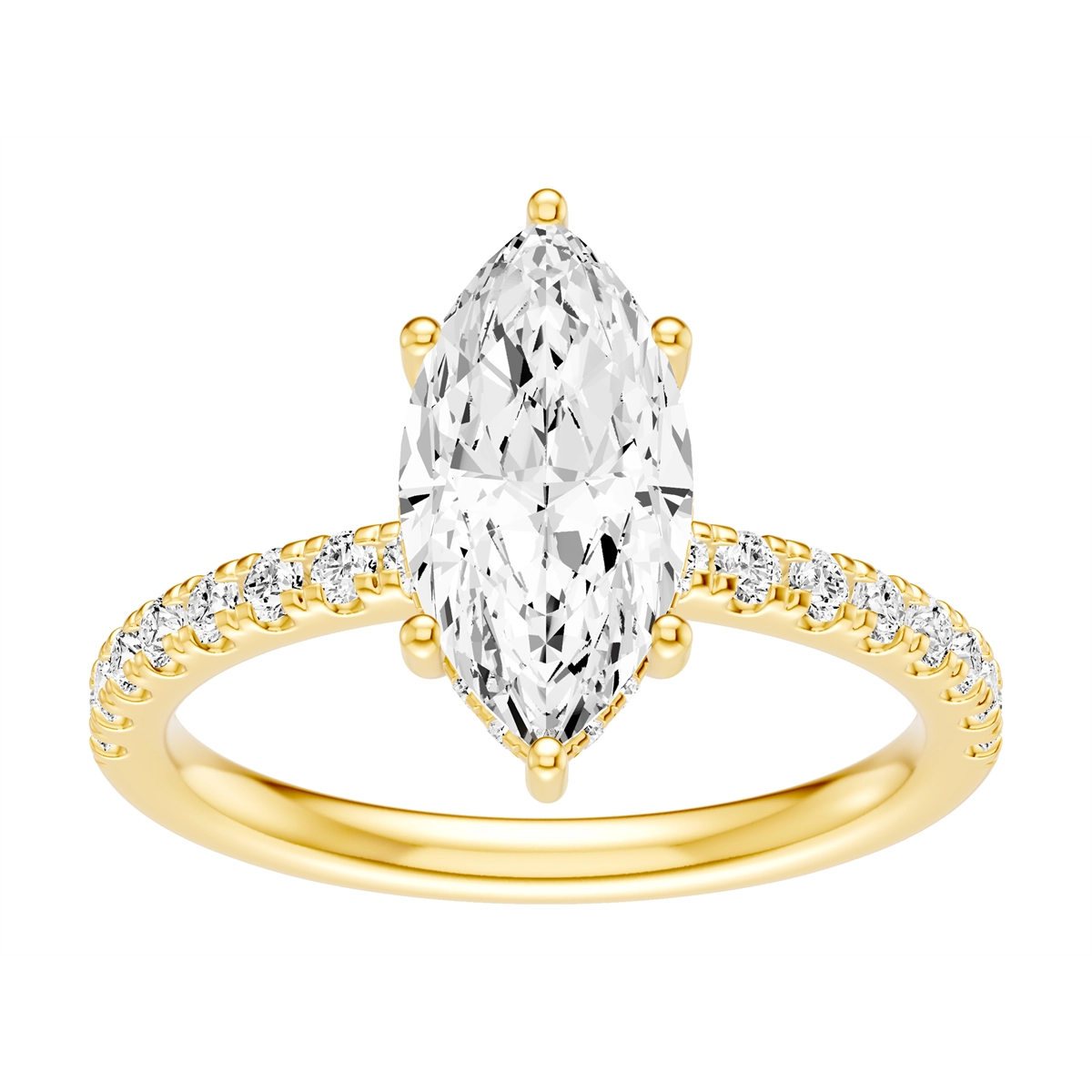 Engagement Collections Engagement Rings in Yellow Gold containing Diamond 460760