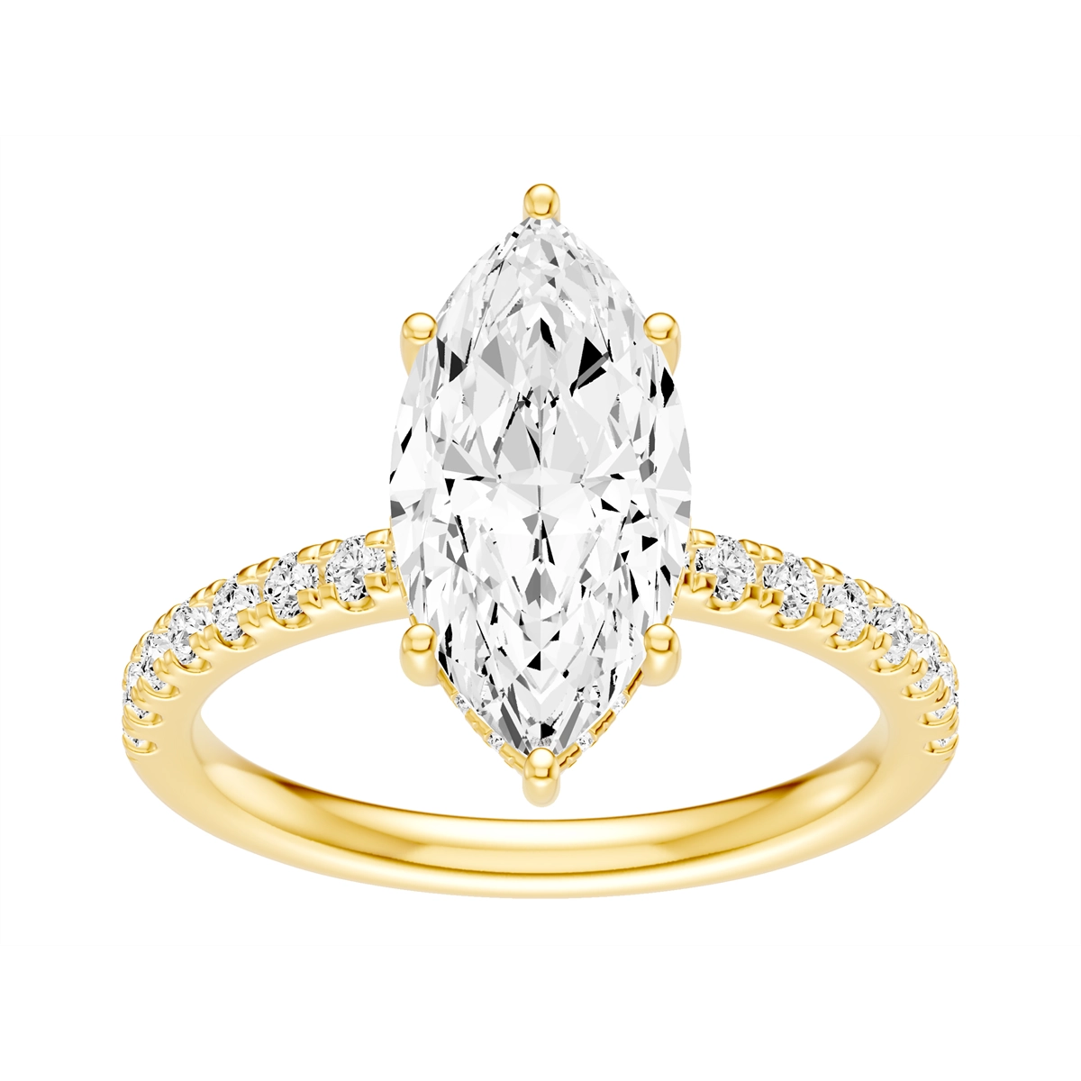 Engagement Collections Engagement Rings in Yellow Gold containing Diamond 460762