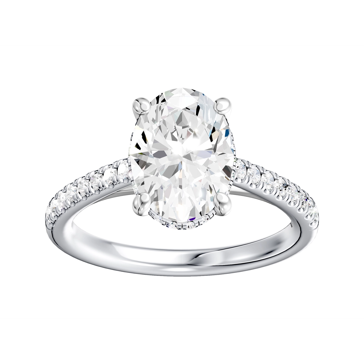 Engagement Collections Engagement Rings in Platinum/Palladium containing Diamond 460777