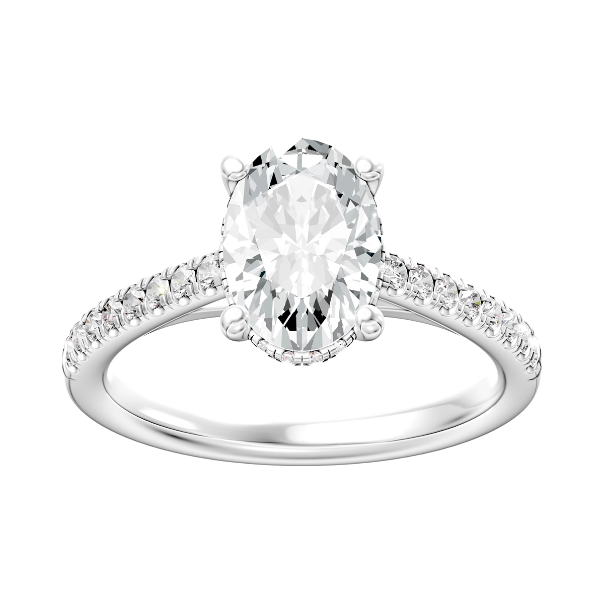 Engagement Collections Engagement Rings in Platinum/Palladium containing Diamond 460783