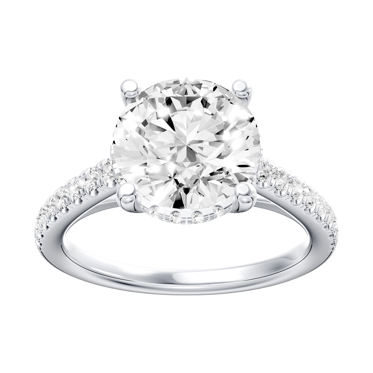 Engagement Collections Engagement Rings in Platinum/Palladium containing Diamond 460787