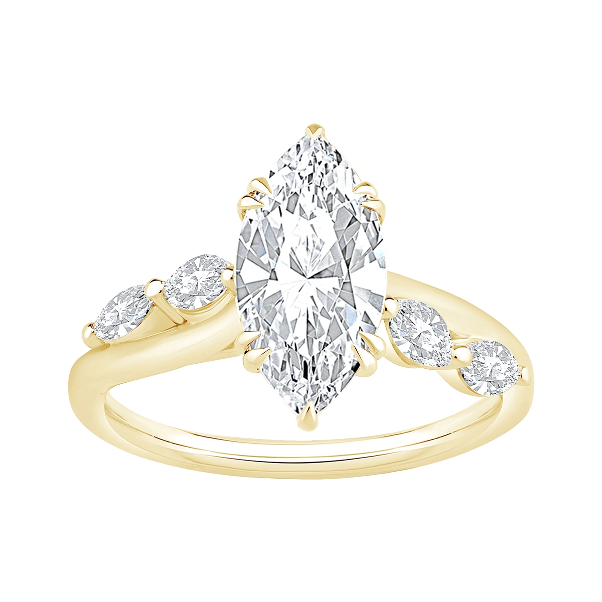 Engagement Collections Engagement Rings in Yellow Gold containing Diamond 460789