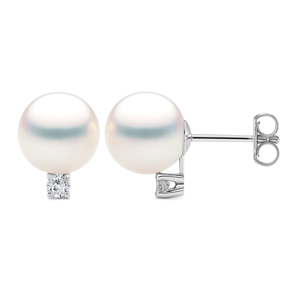Earrings Earrings in White Gold containing Diamond, Pearl 460804