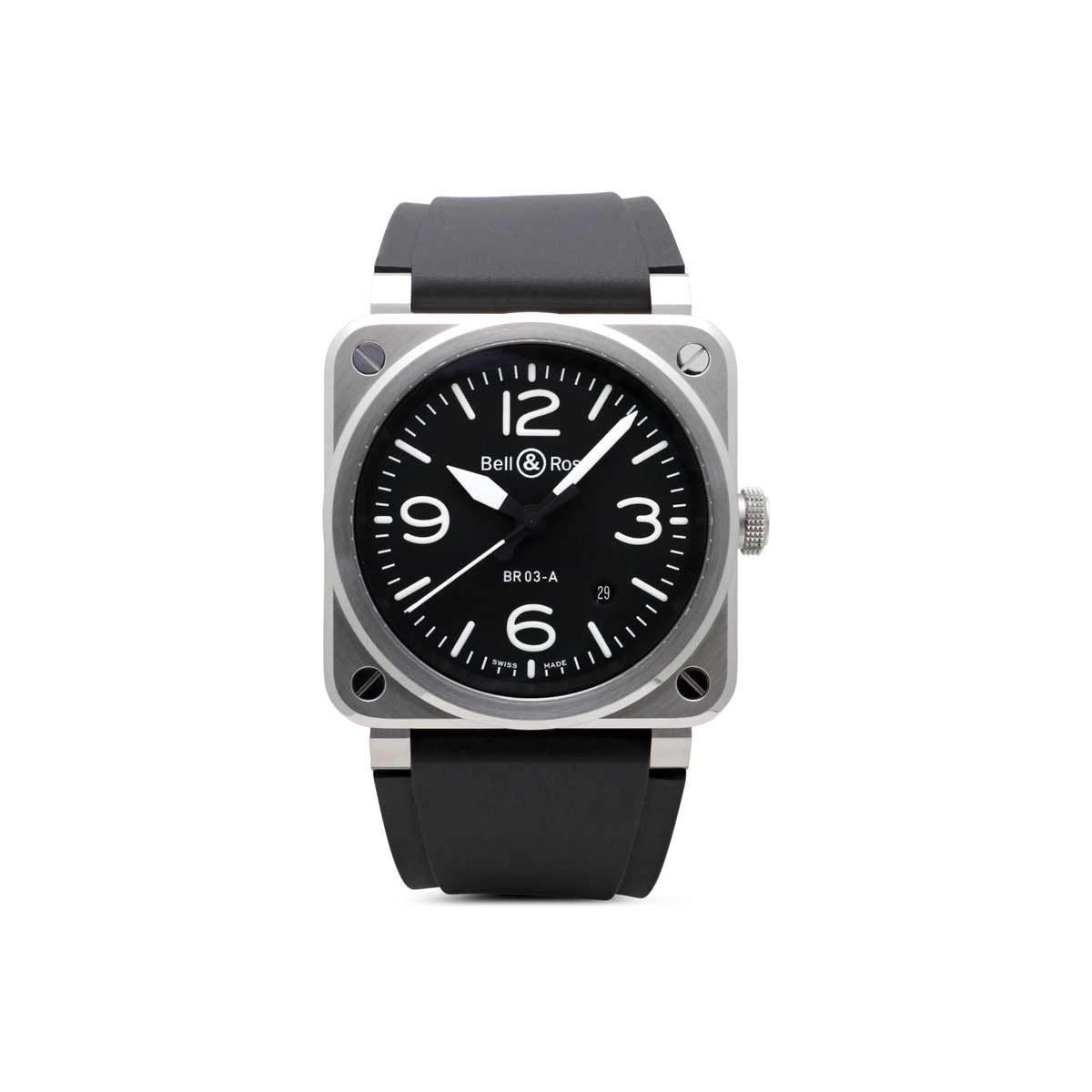Preowned Bell and Ross watch in Alternative Metals BR03A-BL-ST/SRB