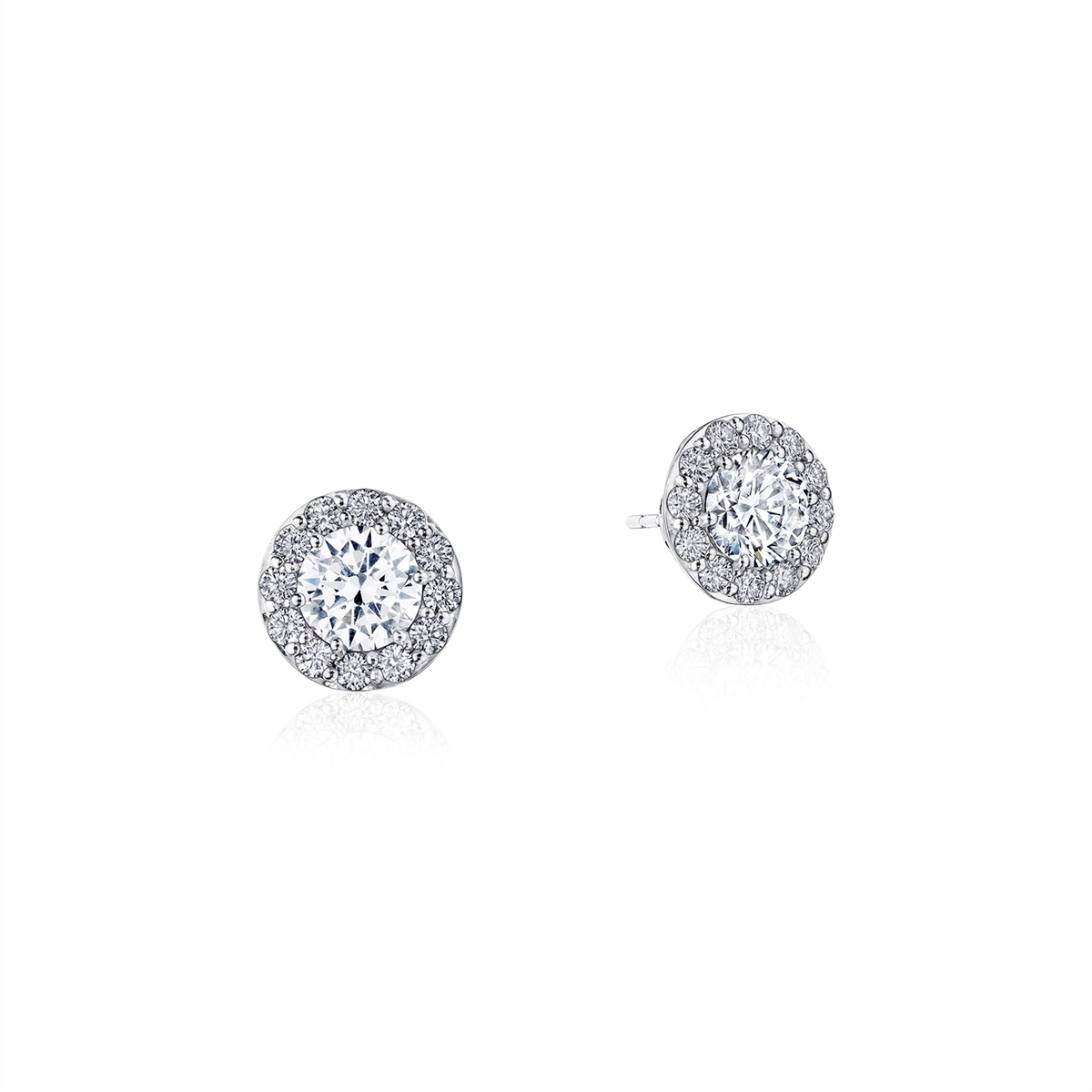 Tacori Earrings in Platinum/Palladium containing Diamond FE 809 RD 7 PLT