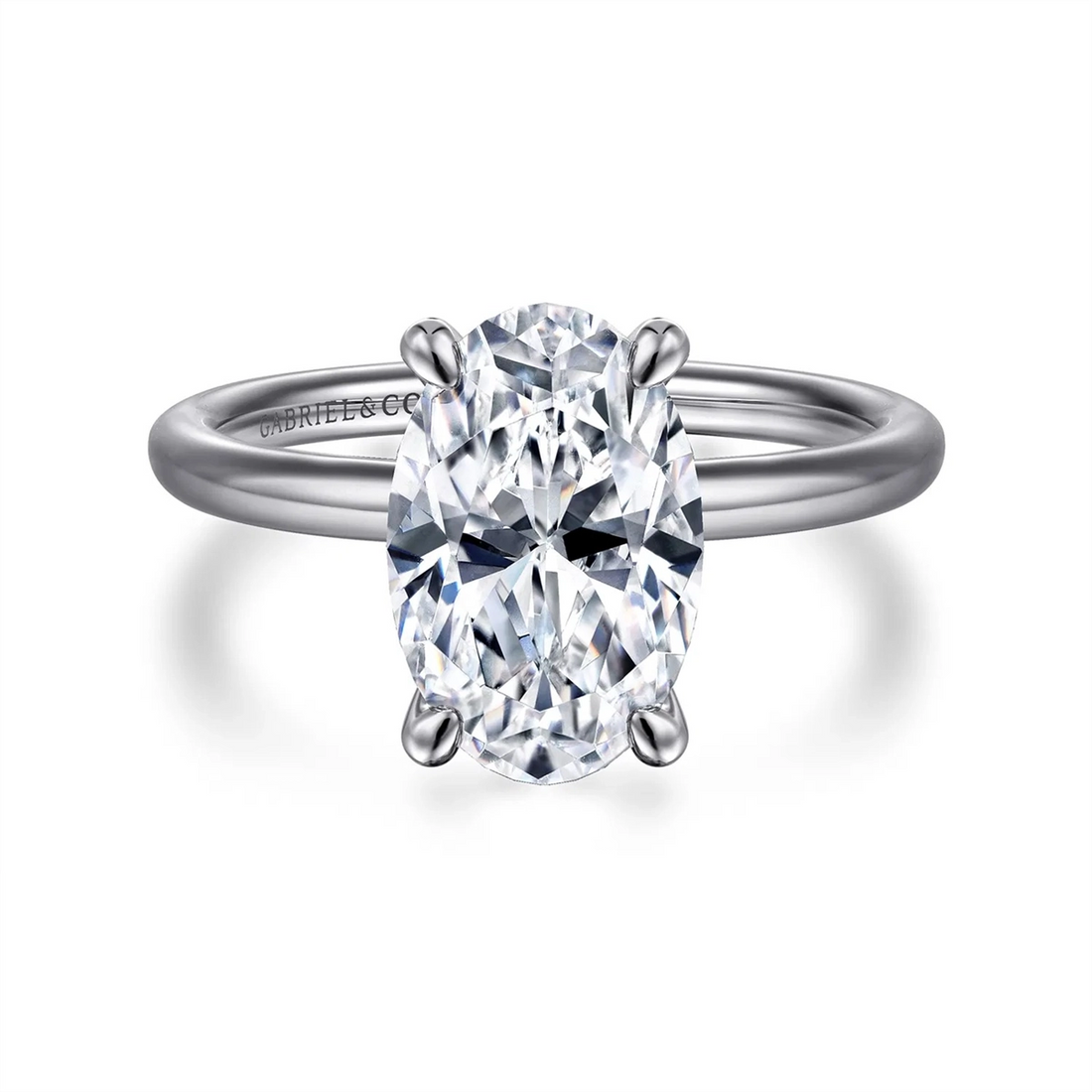 Gabriel & Co Engagement Rings in White Gold ER16569O12W4JJJ